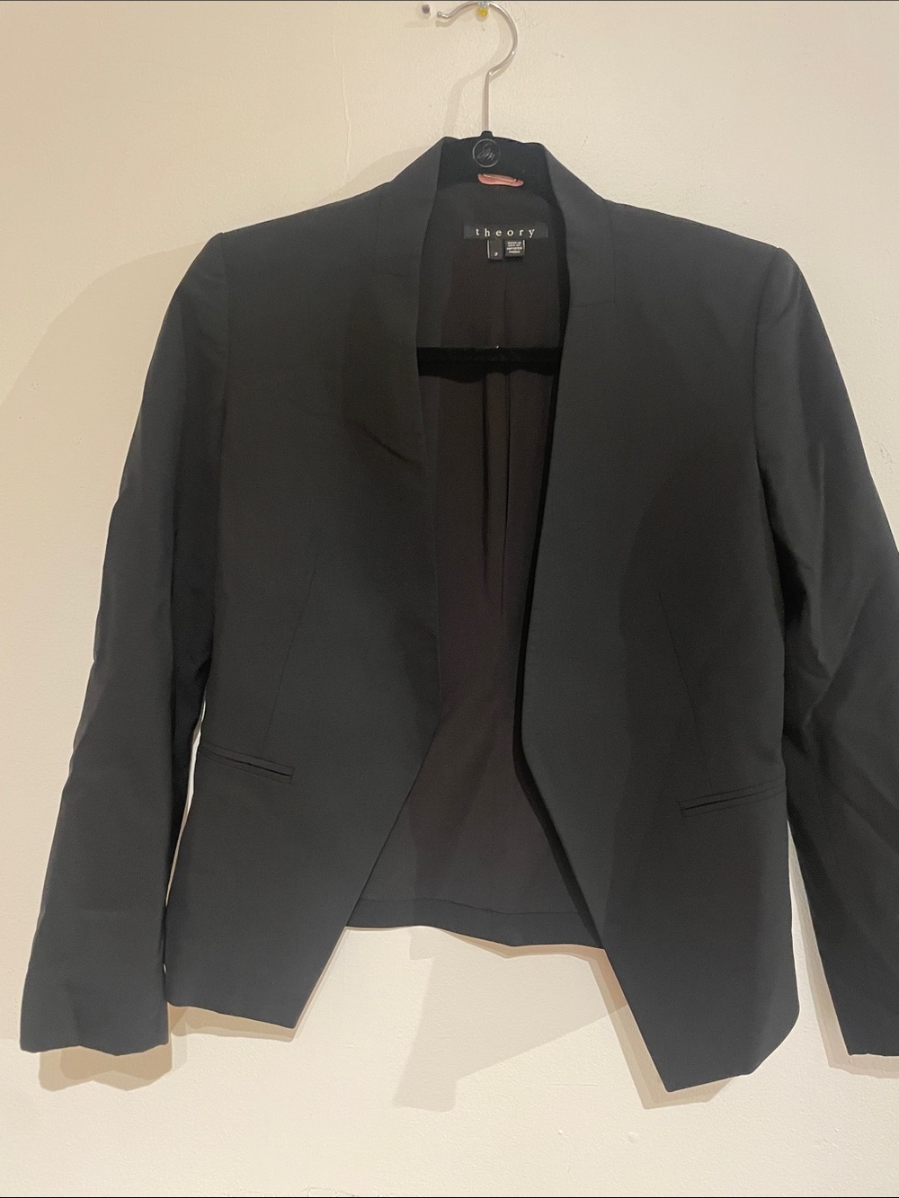 Theory Black Open-Front Women's Blazer